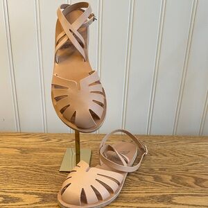 Women's Ancient Greek Tan Sandals NIB